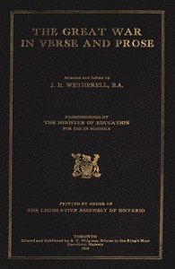 Cover of The Great War in Verse and Prose